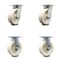 Service Caster 6 Inch Kingpinless Nylon Wheel Swivel Caster Swivel 2 Rigid, 2PK SCC-KP30S620-NYR-2-R-2 - alternate 1